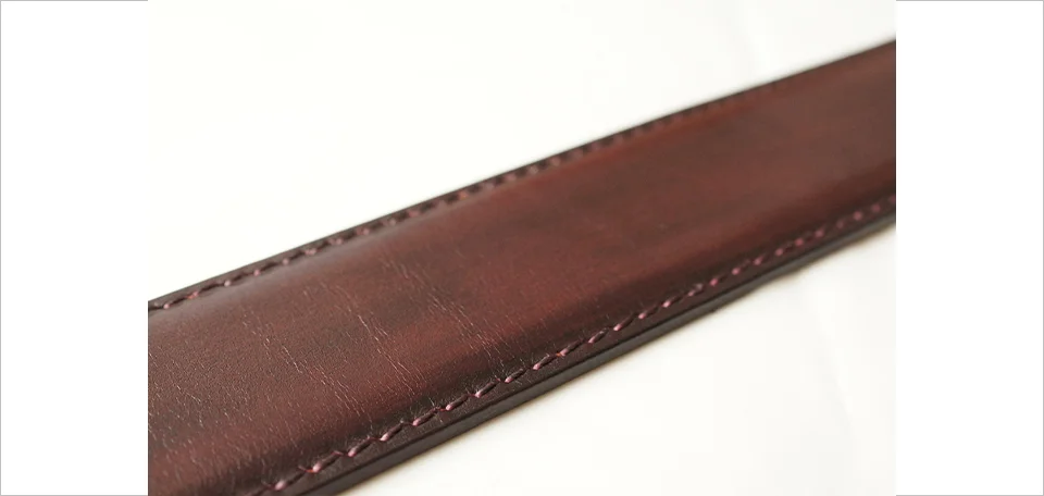 ベネチアンレザーで作るオーダーベルト