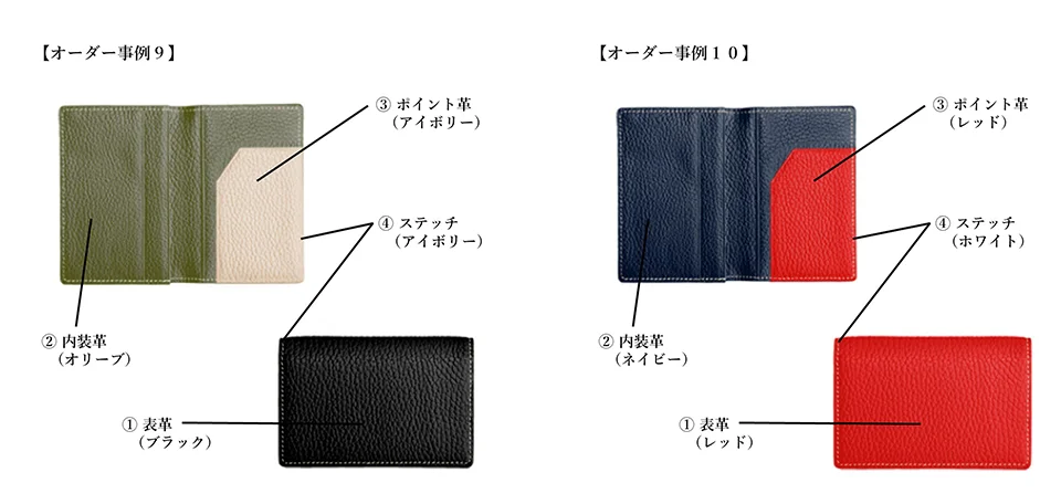 名刺入れのオーダー事例