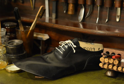 オーダシューズの厳選素材